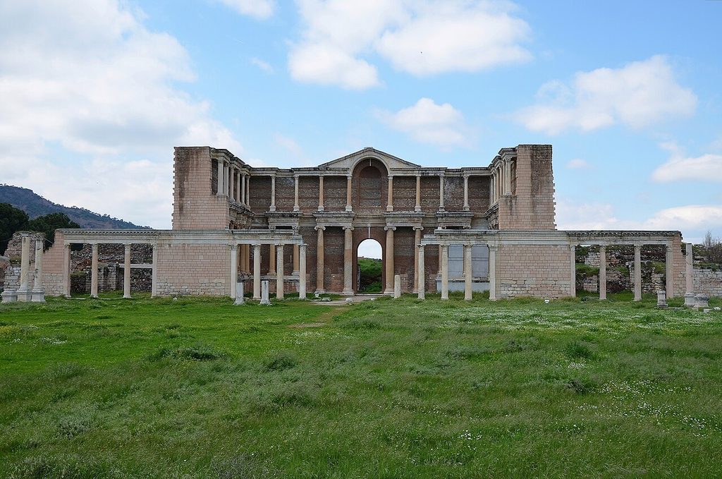 Bath-Gymnasium der antiken Stadt Sardis bei Salihli in der Türkei